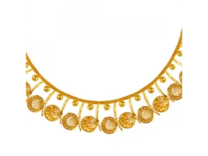 22k Enticing Sleek Gold Necklace