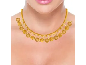 22k Enticing Sleek Gold Necklace