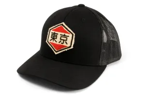 #230 - Basecap Trucker Cap Tokyo Black