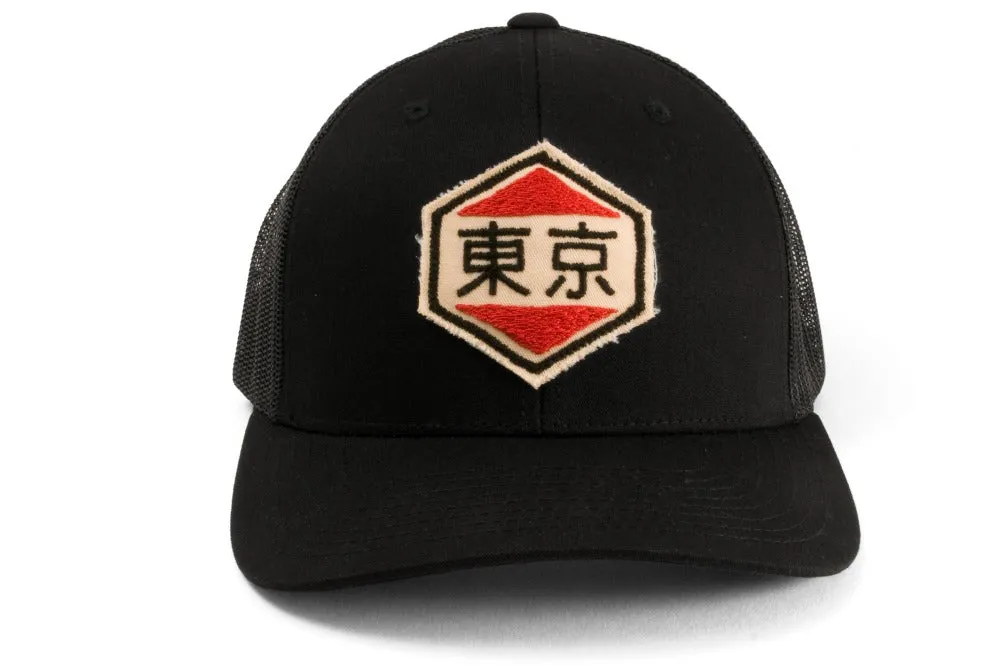 #230 - Basecap Trucker Cap Tokyo Black