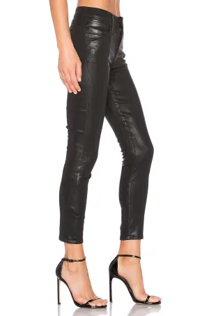 AGoldE - Sophie High Rise Skinny Black Leatherette Jeans