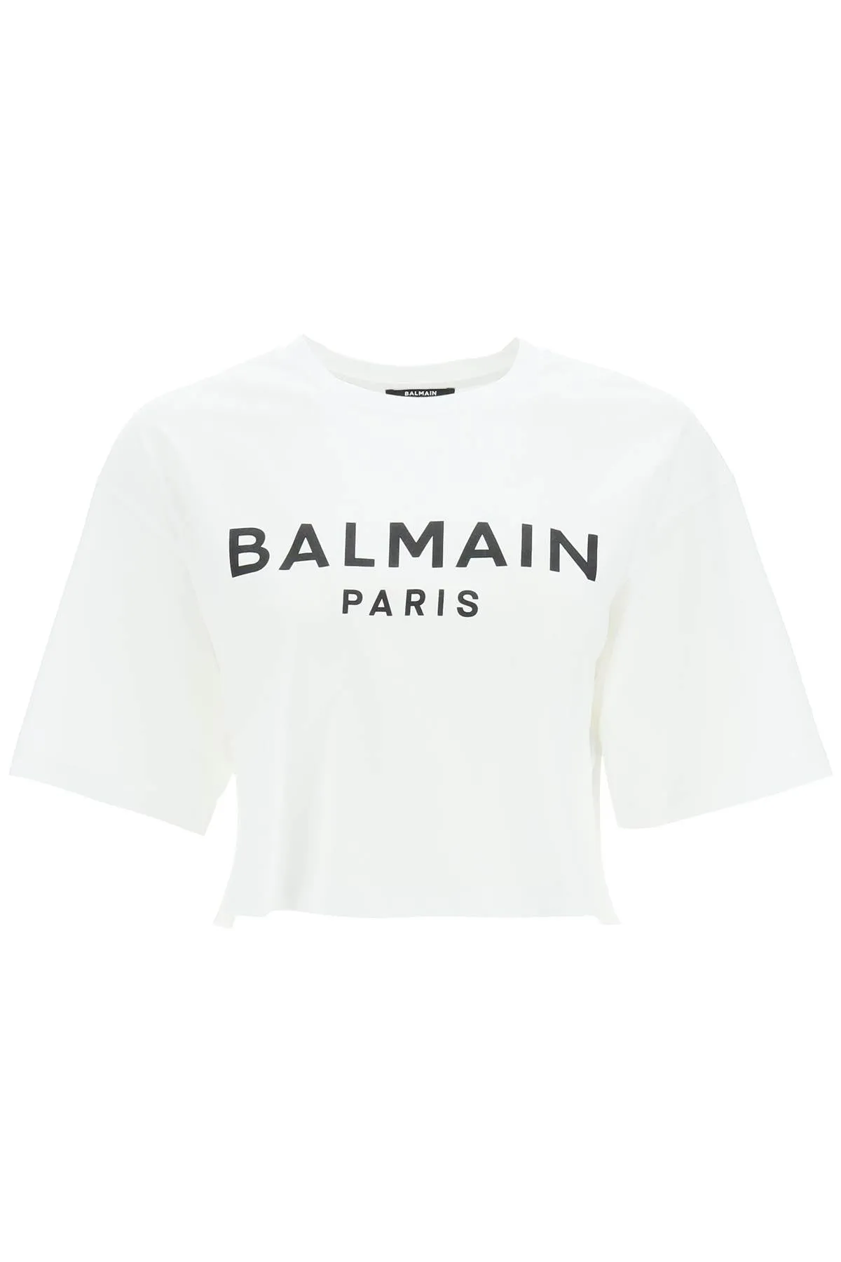 BALMAIN logo print boxy t-shirt