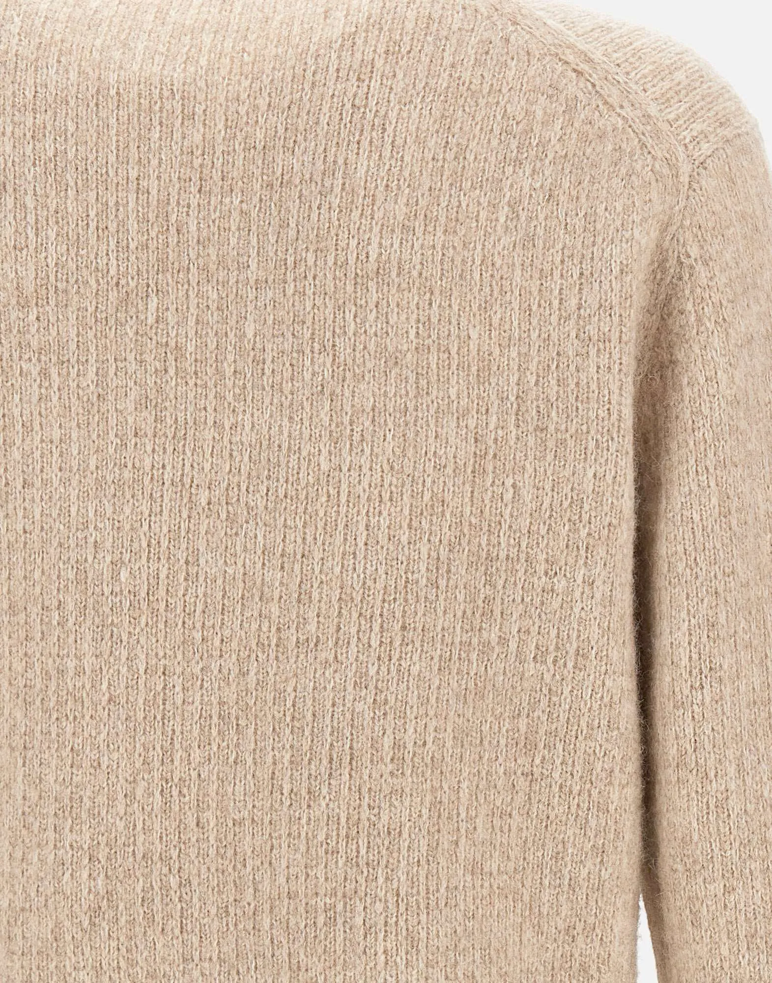 Beige Wool Yak Men's Sweater