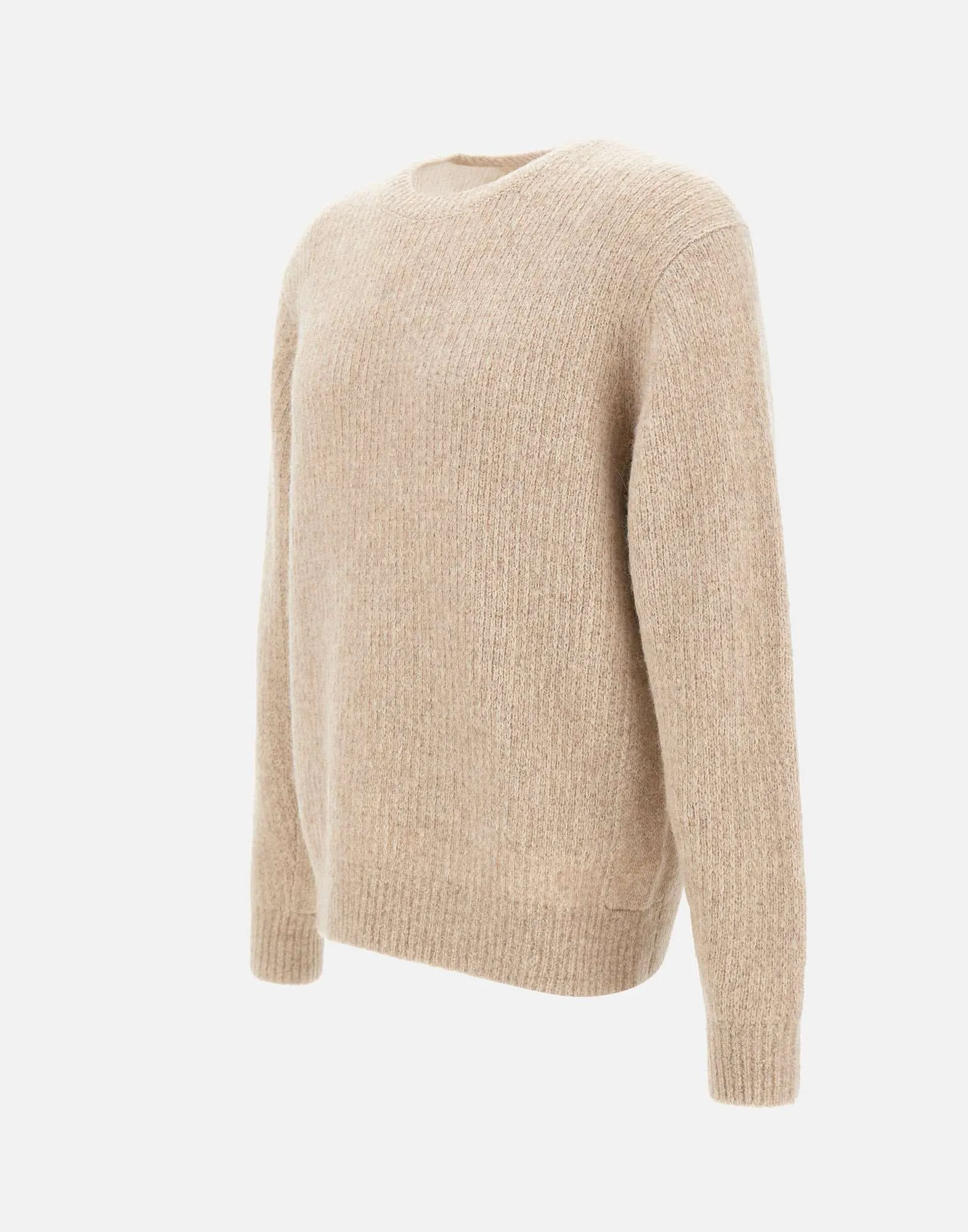 Beige Wool Yak Men's Sweater