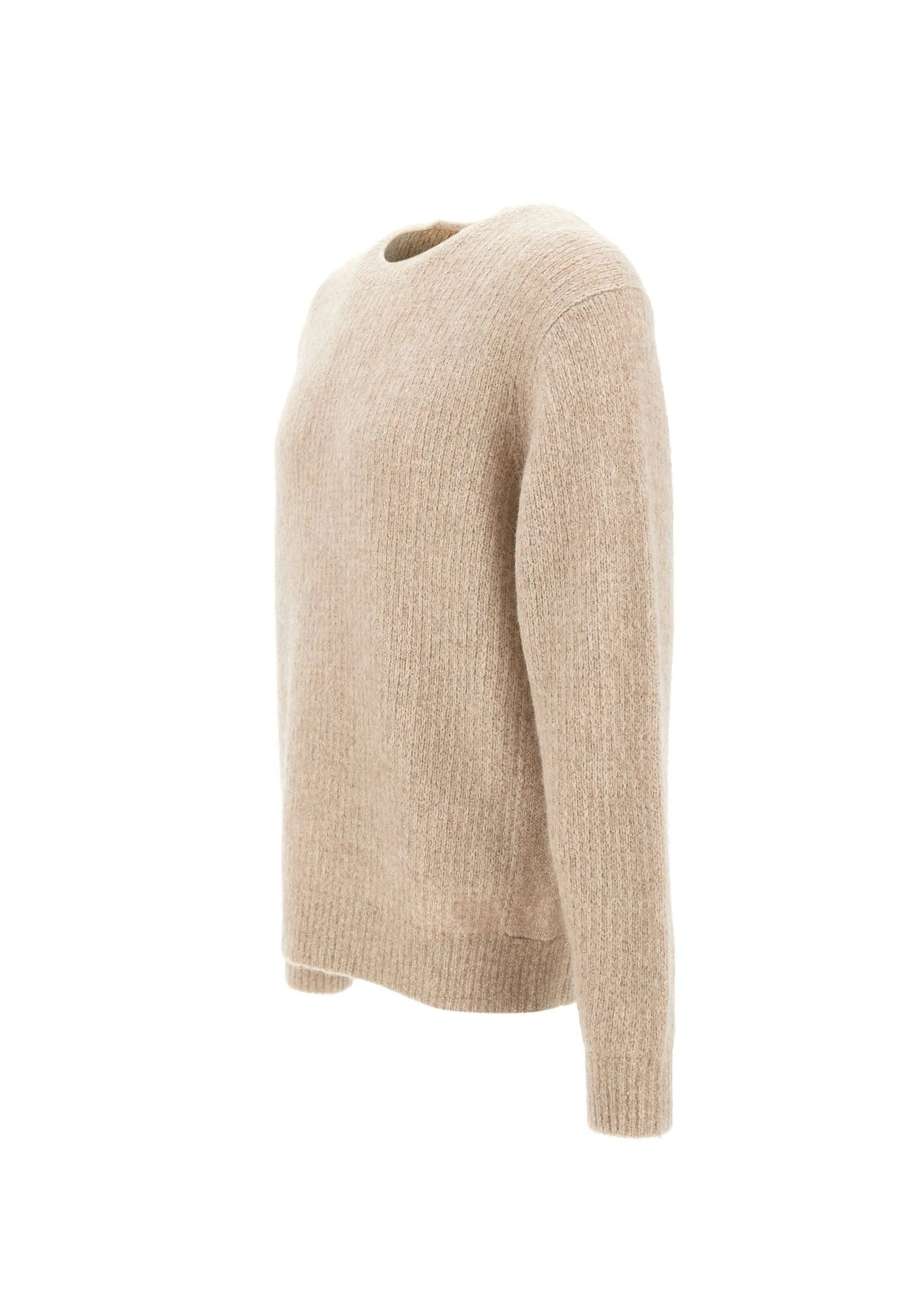 Beige Wool Yak Men's Sweater