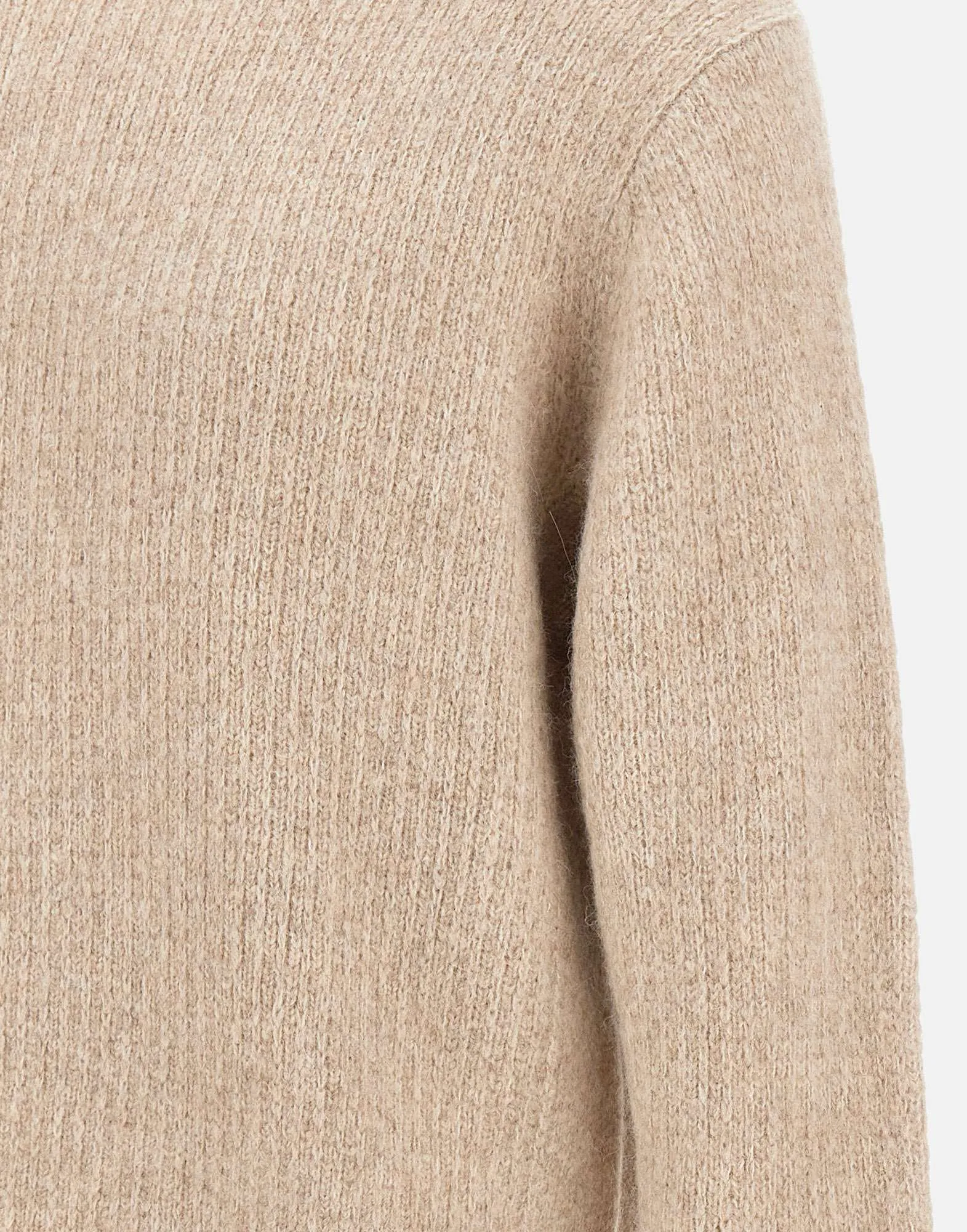 Beige Wool Yak Men's Sweater