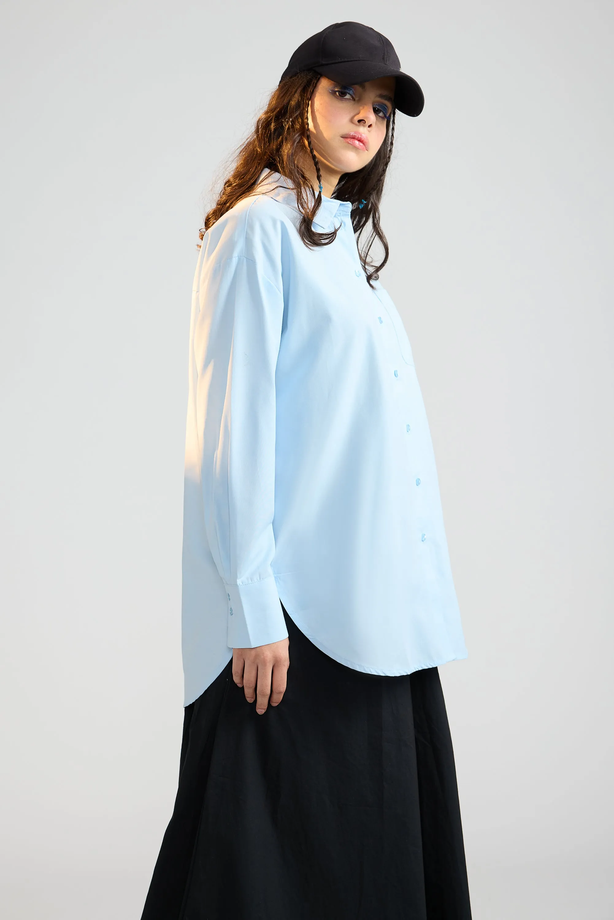 Cashmere Blue Relaxed Fit Women's Shirt