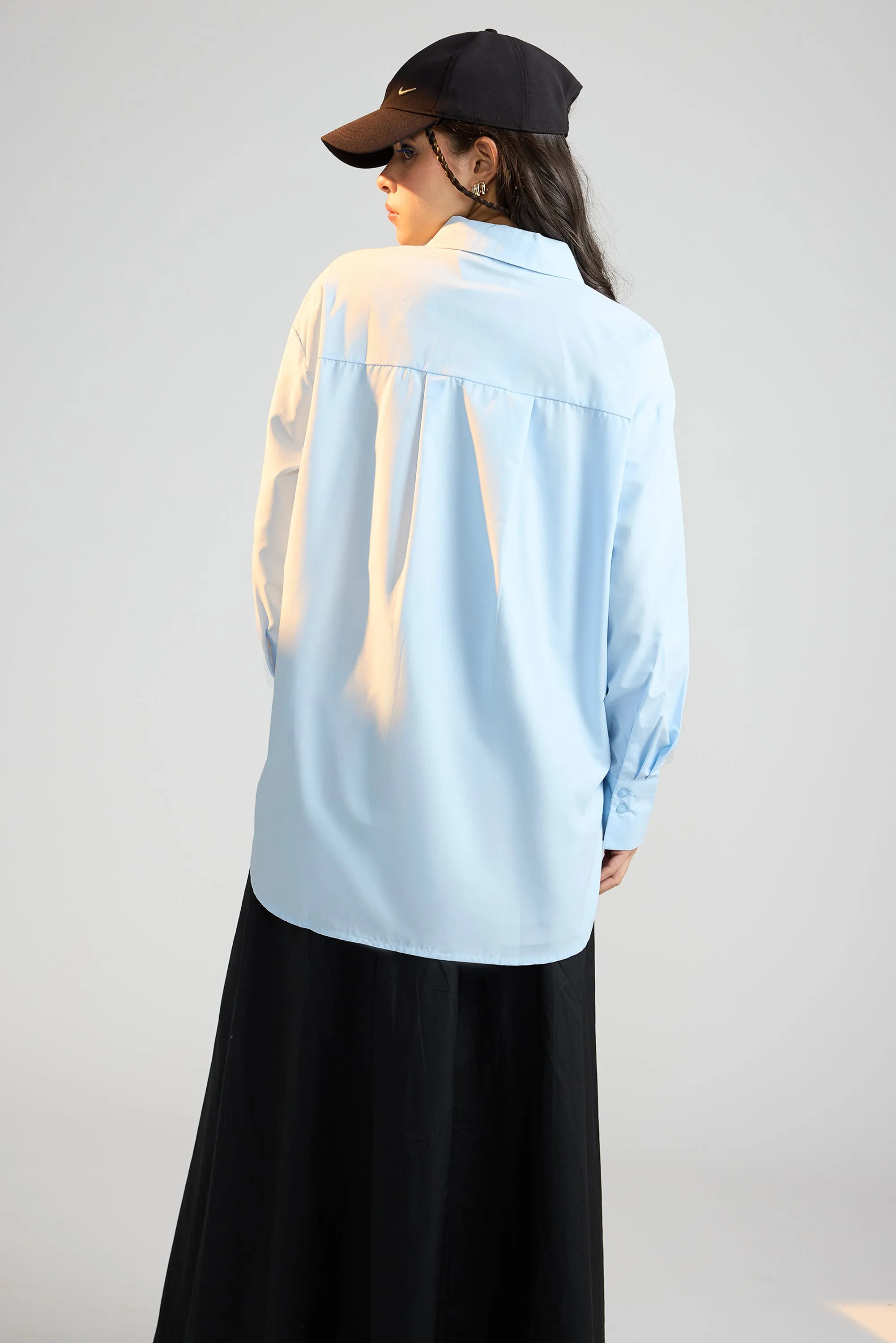 Cashmere Blue Relaxed Fit Women's Shirt