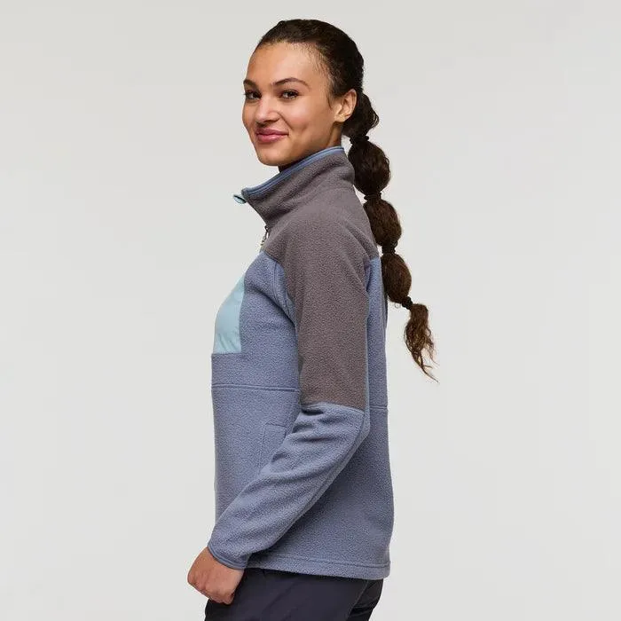 Cotopaxi Women's Abrazo Half Zip Fleece Jacket Cinder and Tempest