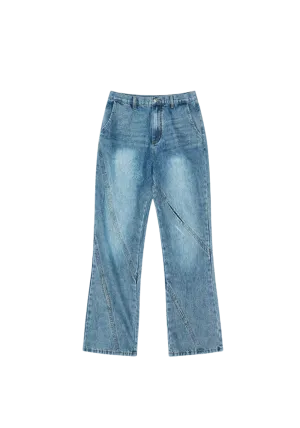 Distressed Hollow Out Jeans