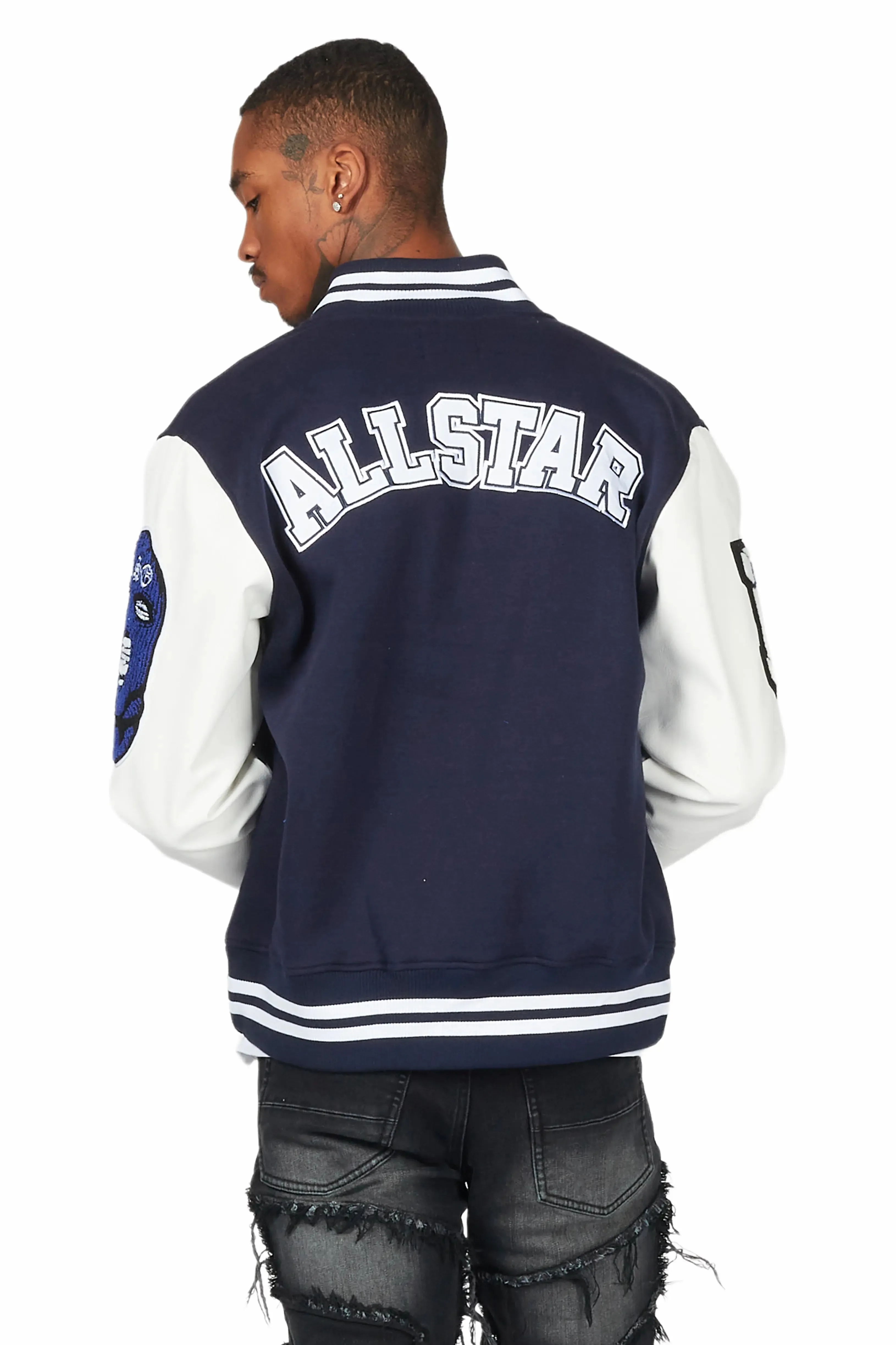 Ennis Navy Varsity Jacket