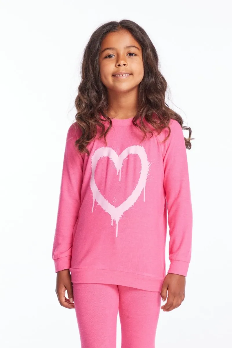 GRAFFITI HEART SWEATSHIRT