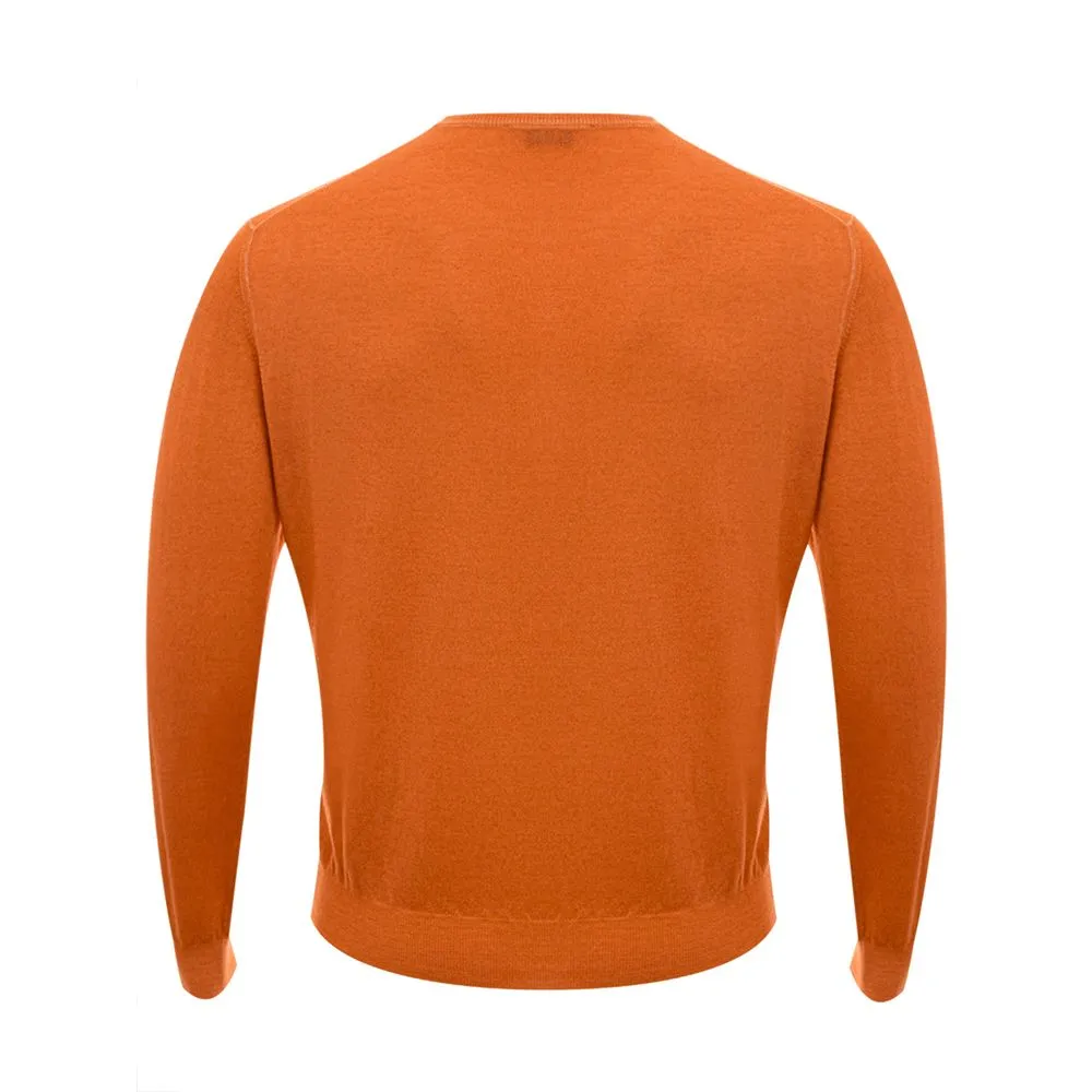 Gran Sasso Orange Wool Sweater