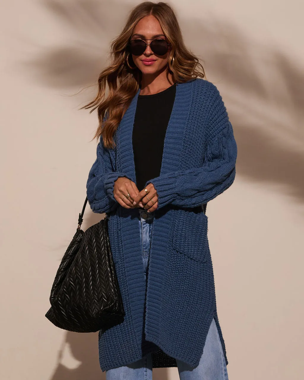 Ludlow Cable Knit Duster Cardigan