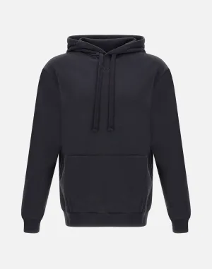 Men's Black Cotton Hoodie Sweatshirt