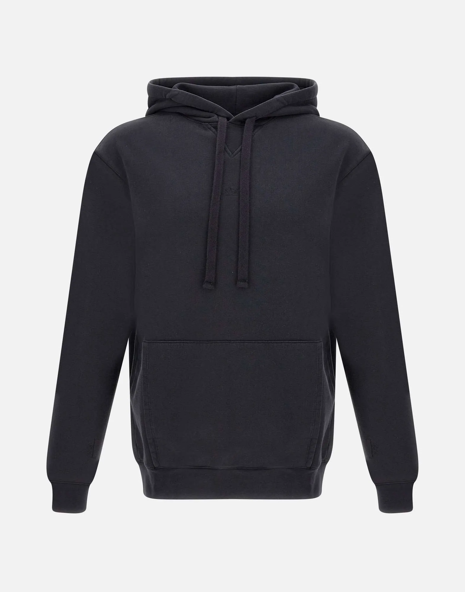 Men's Black Cotton Hoodie Sweatshirt