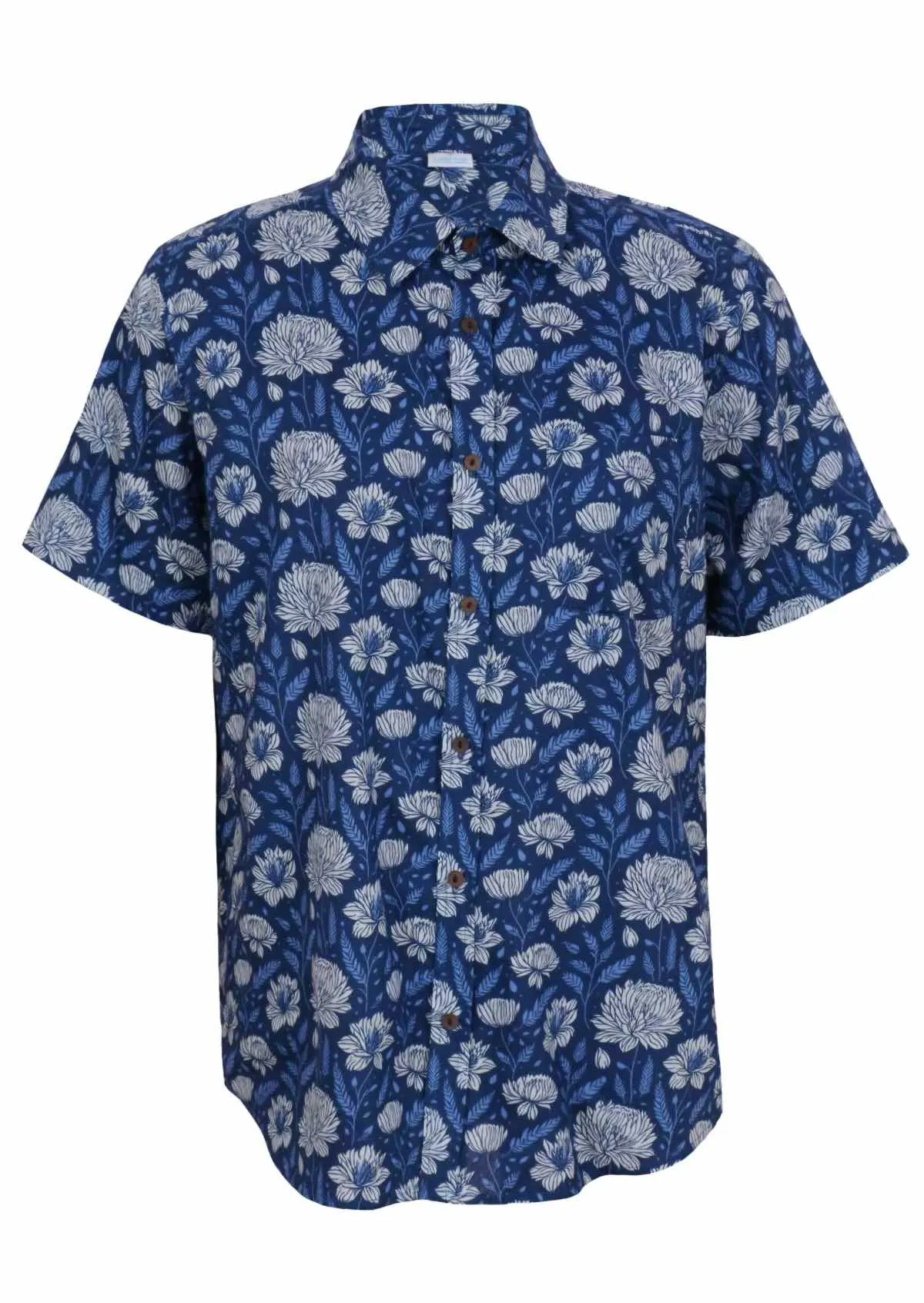 Men's Cotton Shirt Blue Meadow