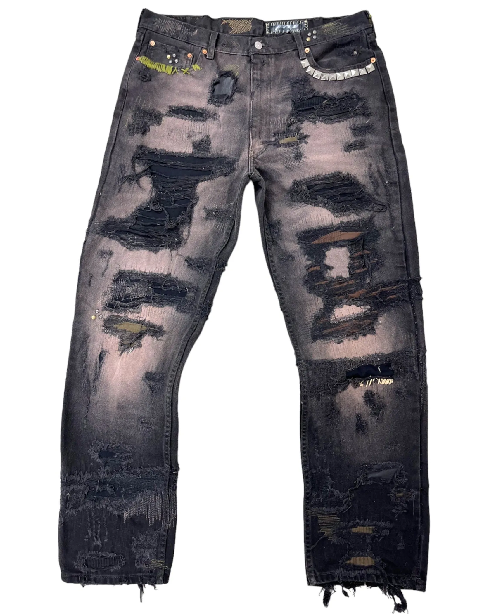 Metal Rust Repair Jeans- 40