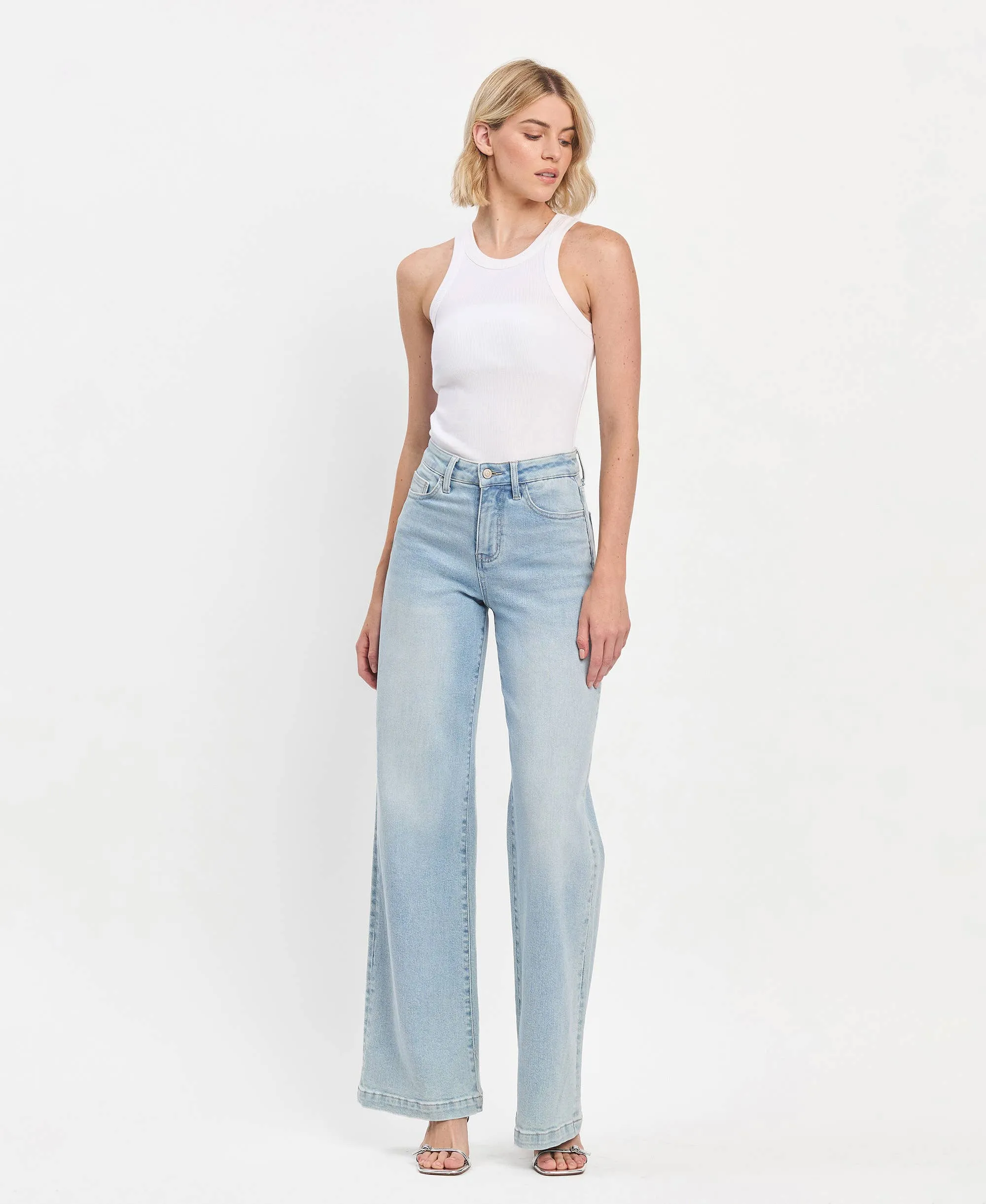 OLIVIA HIGH RISE WIDE LEG JEANS