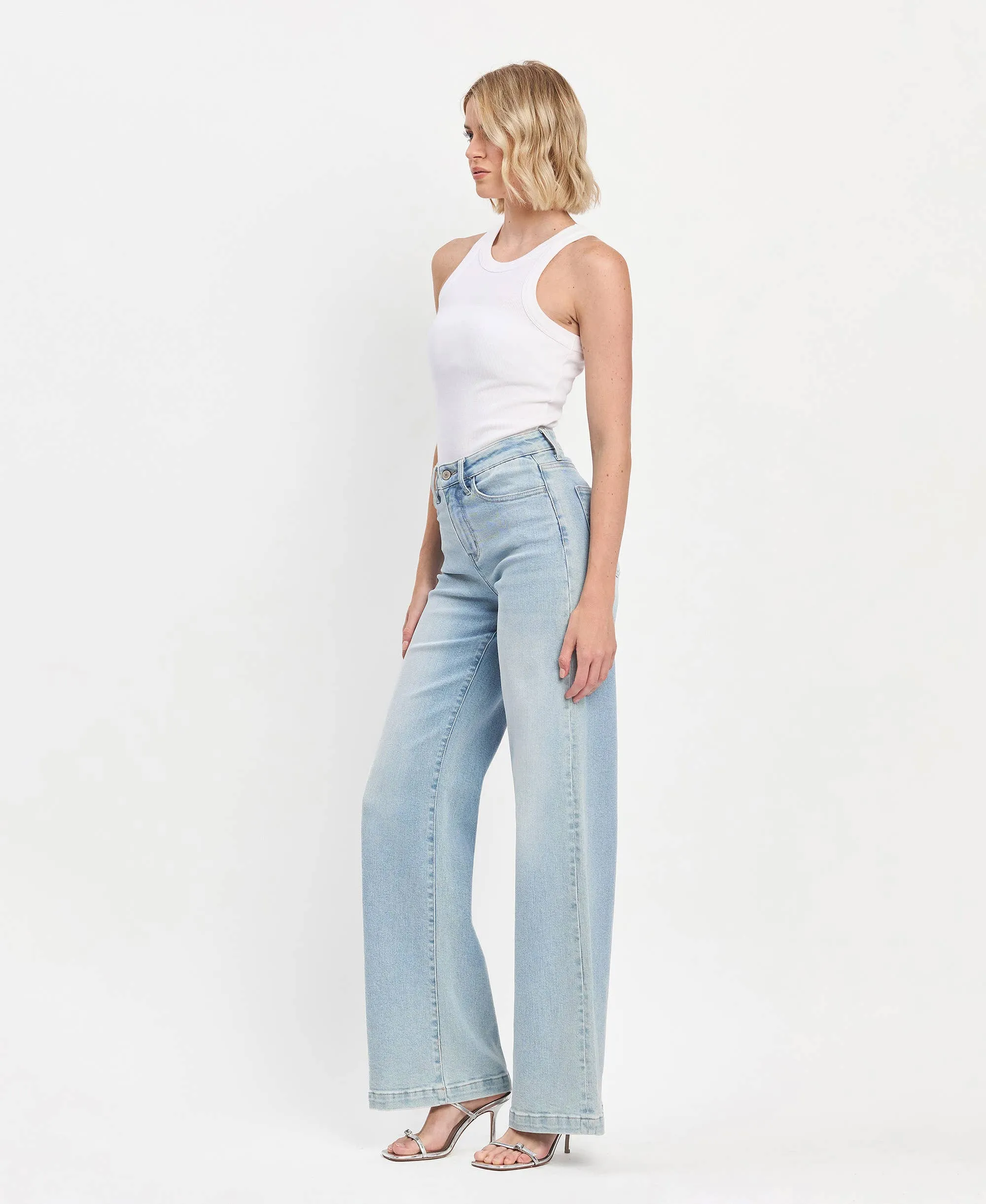 OLIVIA HIGH RISE WIDE LEG JEANS