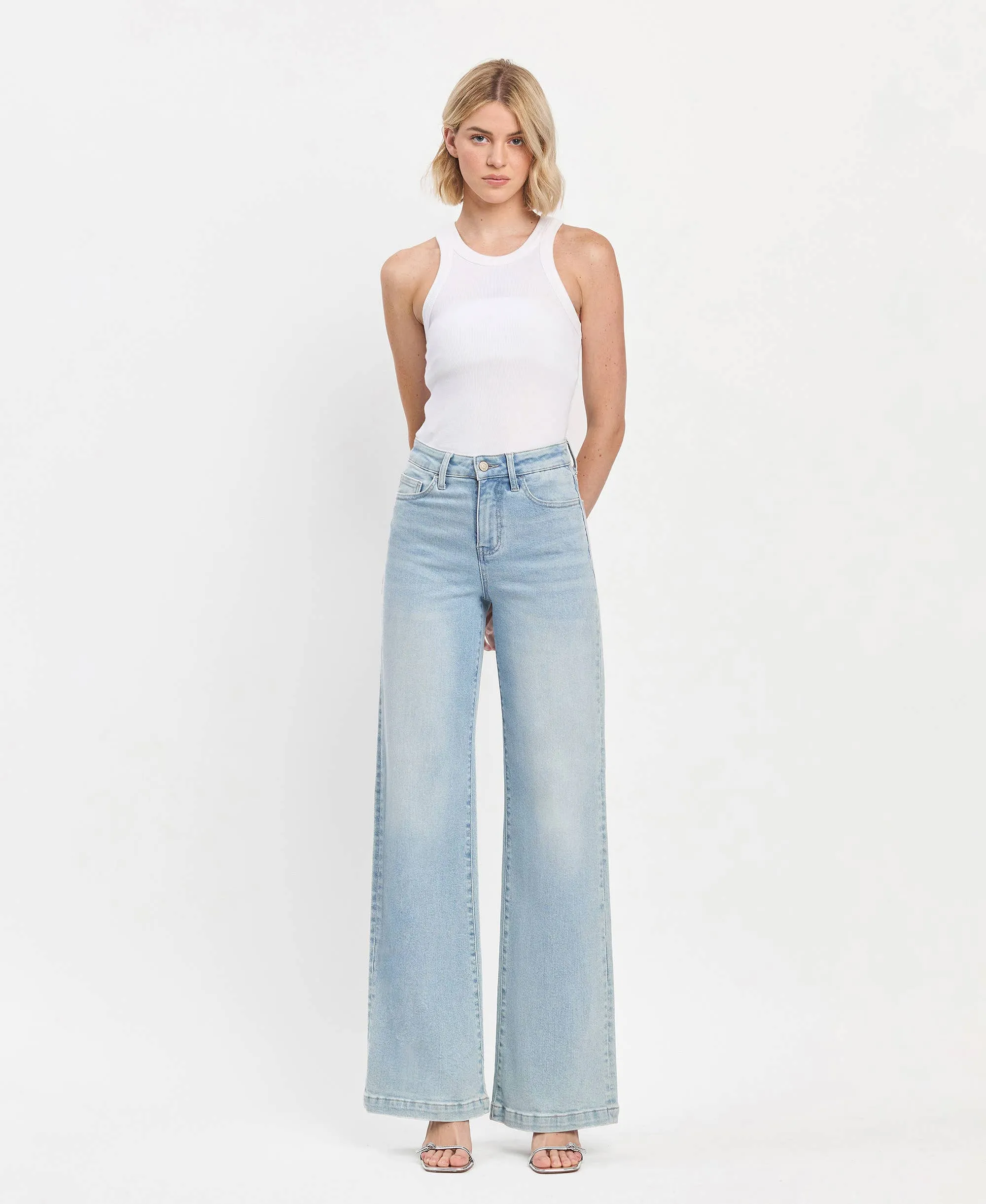 OLIVIA HIGH RISE WIDE LEG JEANS