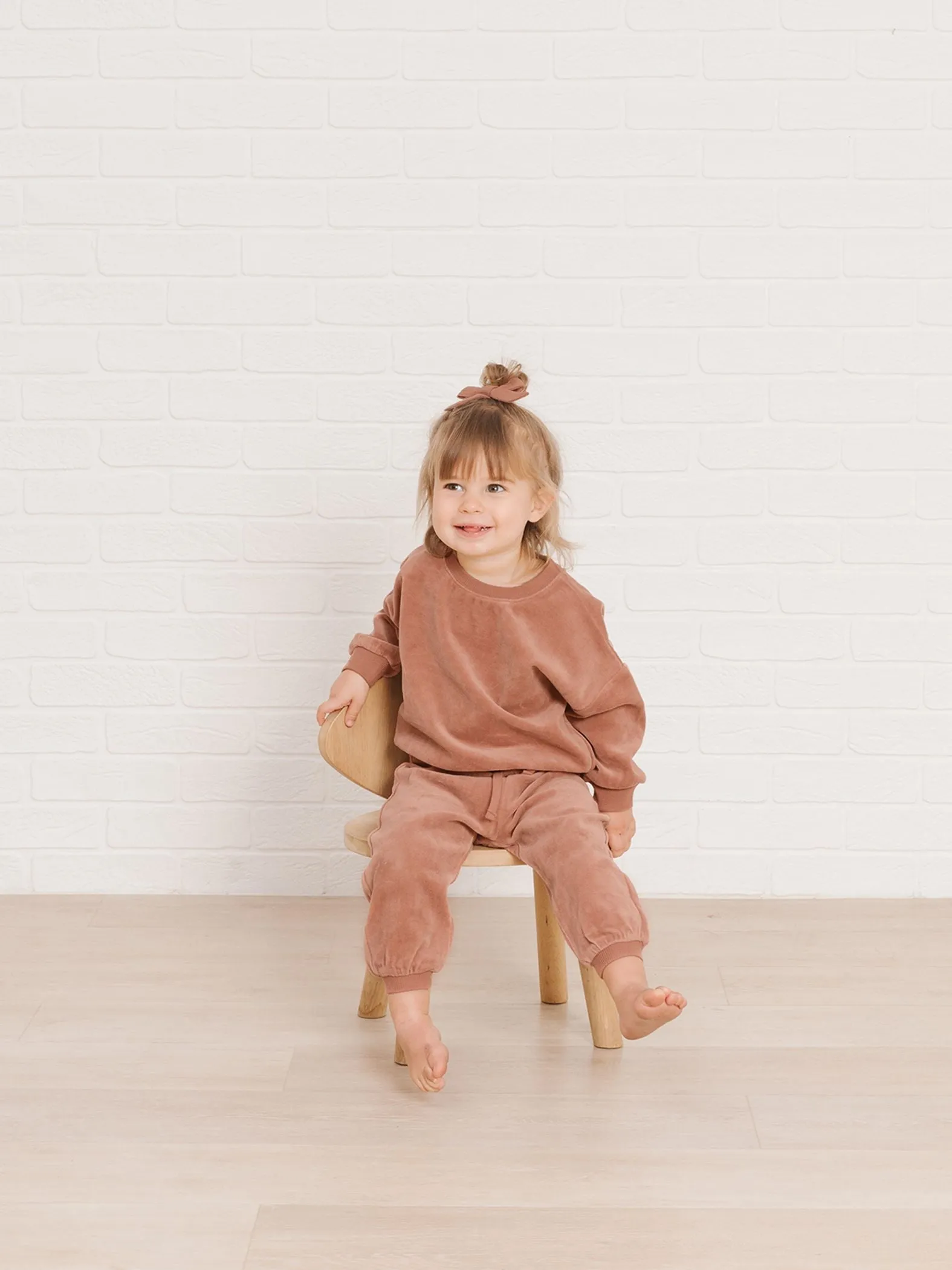 Quincy Mae Drop Shoulder Sweatshirt - Clay