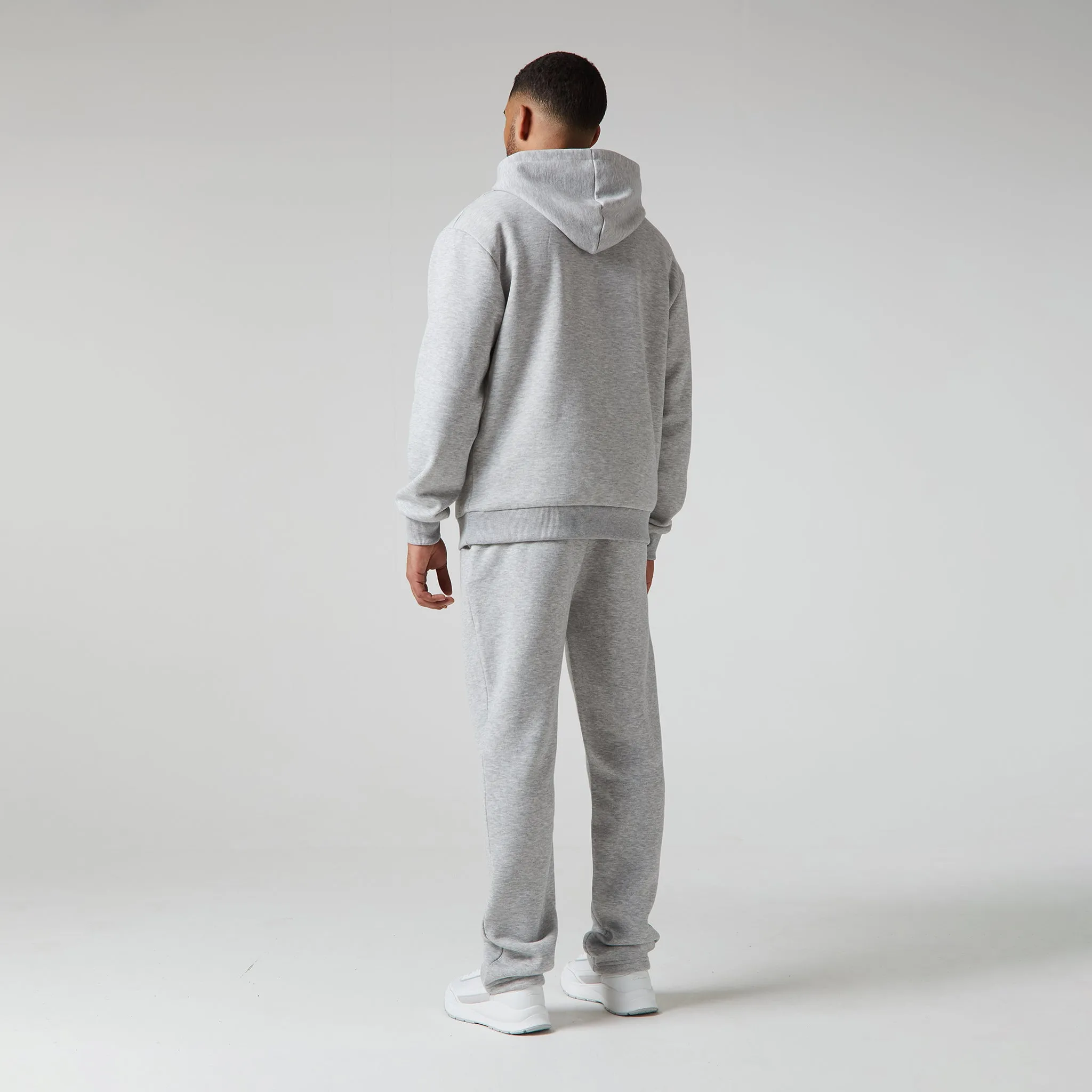 Relaxed Fit Hoodie | Grey Marl