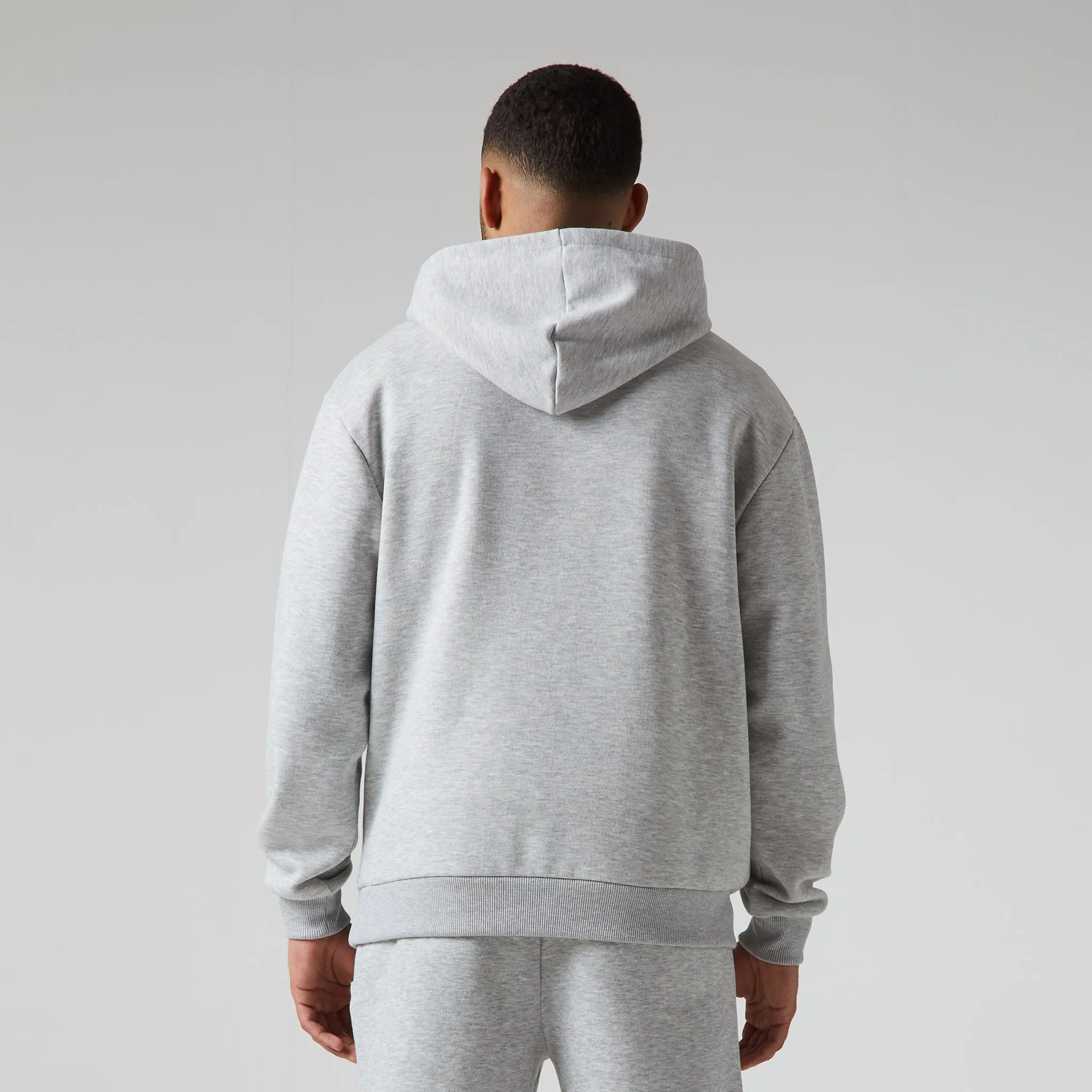 Relaxed Fit Hoodie | Grey Marl