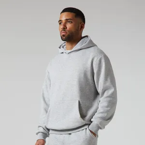 Relaxed Fit Hoodie | Grey Marl