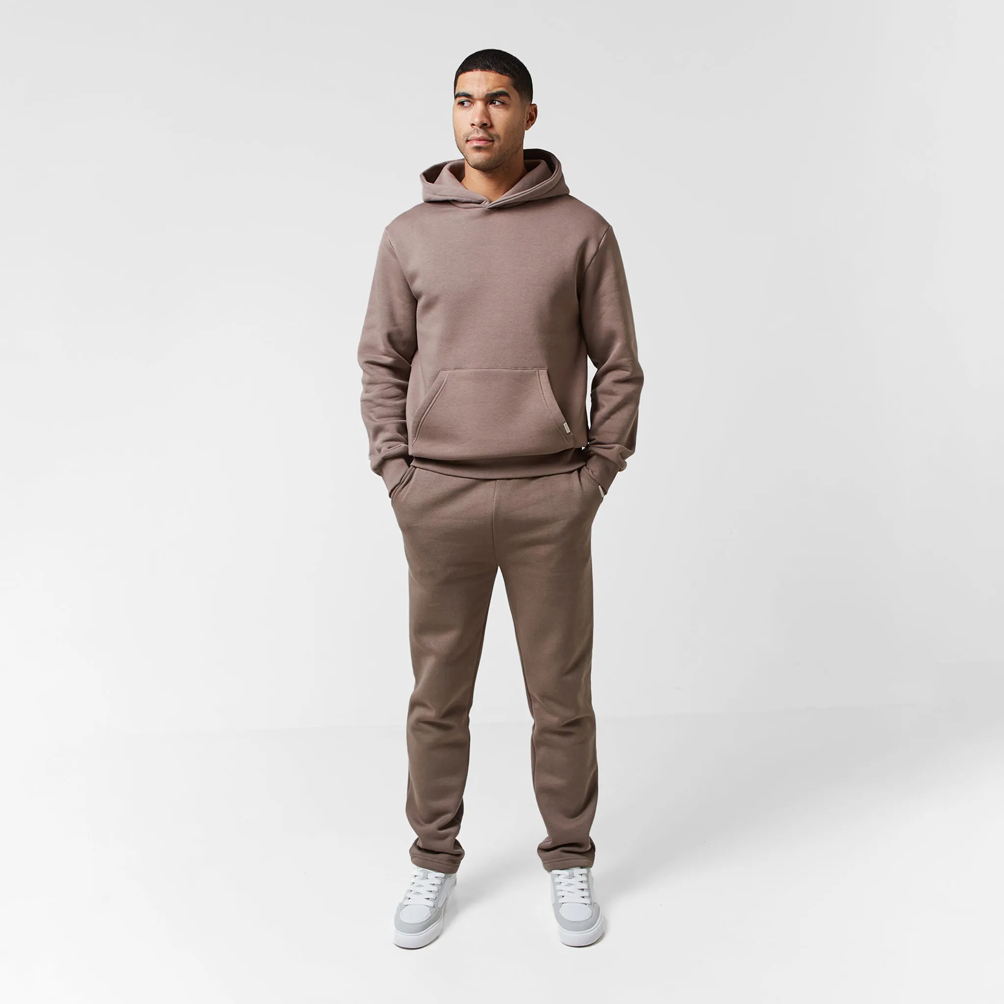 Relaxed Fit Hoodie | Washed Brown