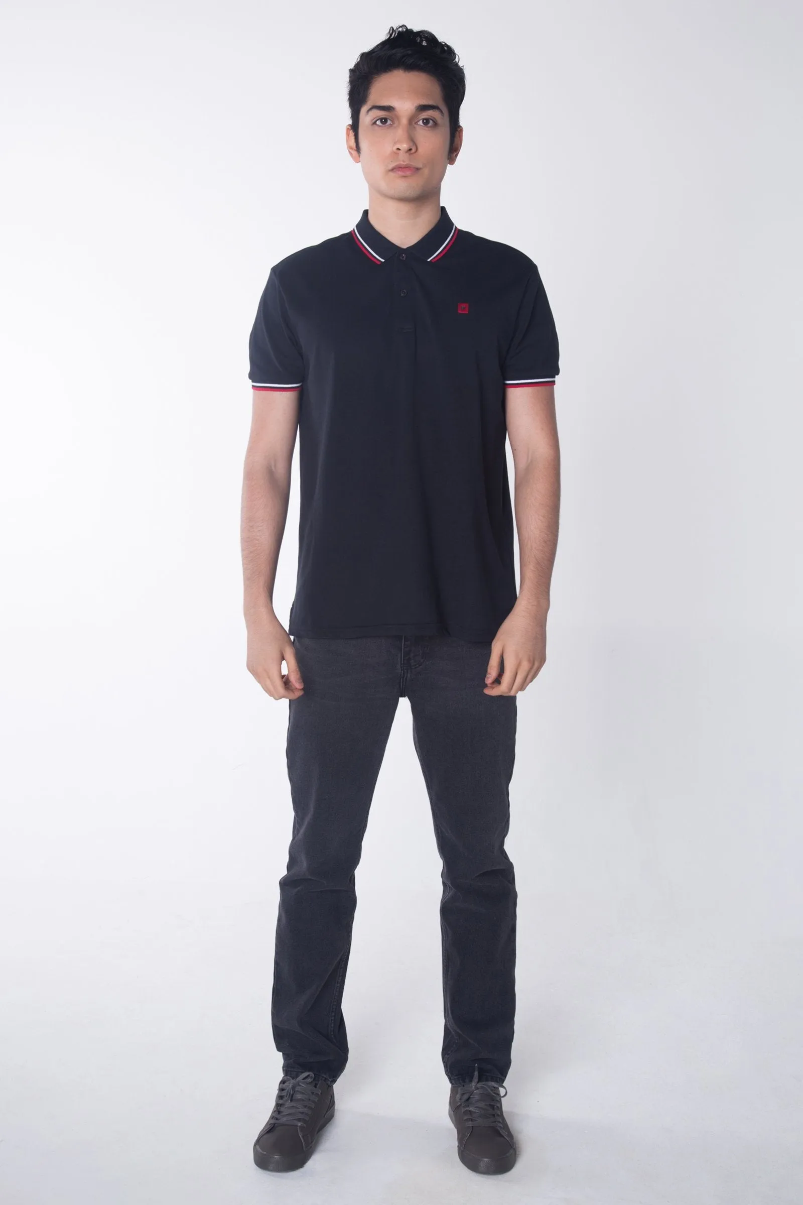 Relaxed Fit Polo Shirt With Tipping