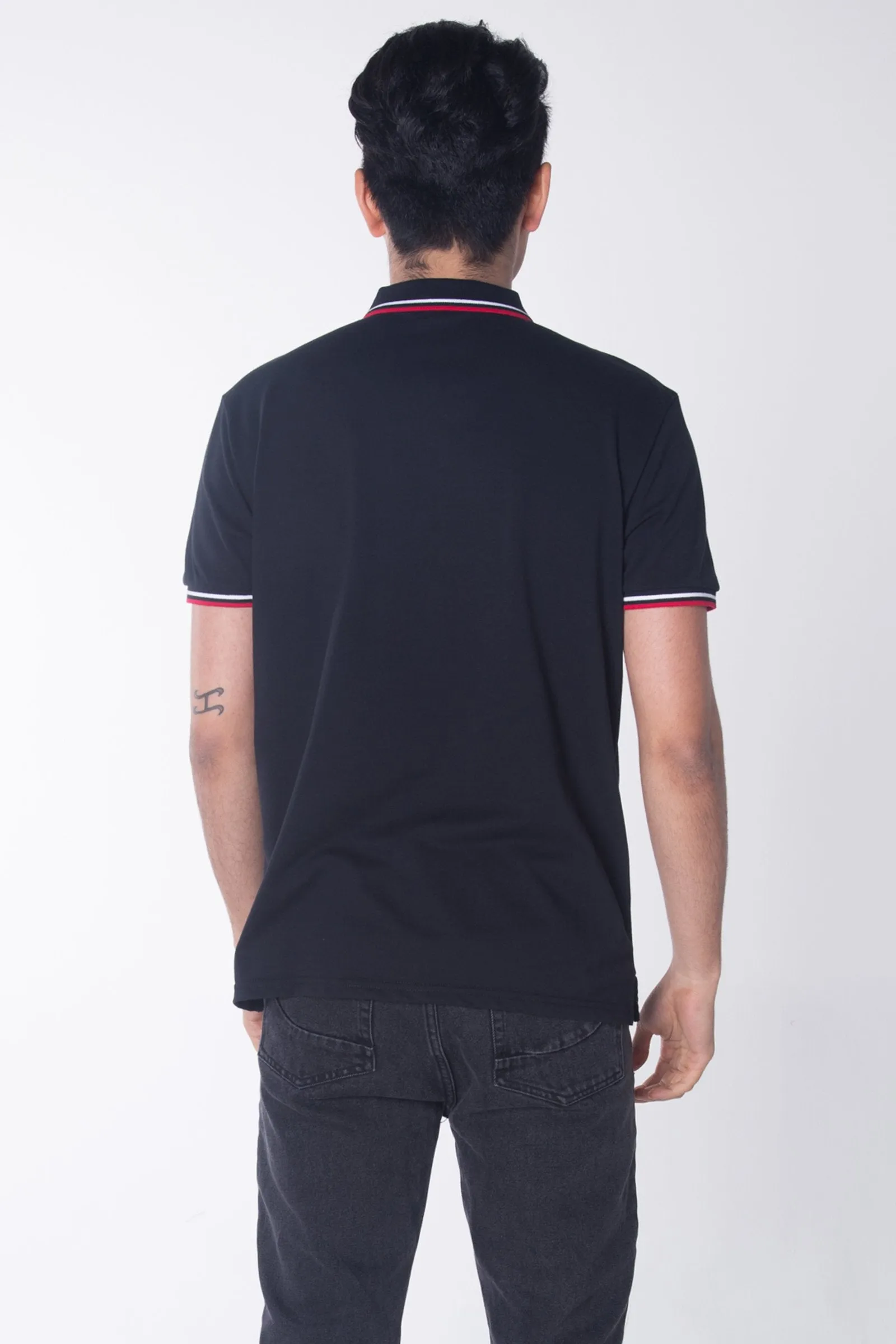 Relaxed Fit Polo Shirt With Tipping