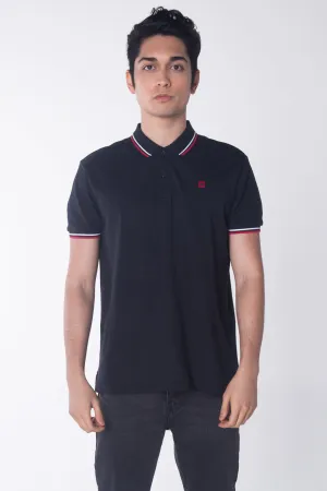 Relaxed Fit Polo Shirt With Tipping