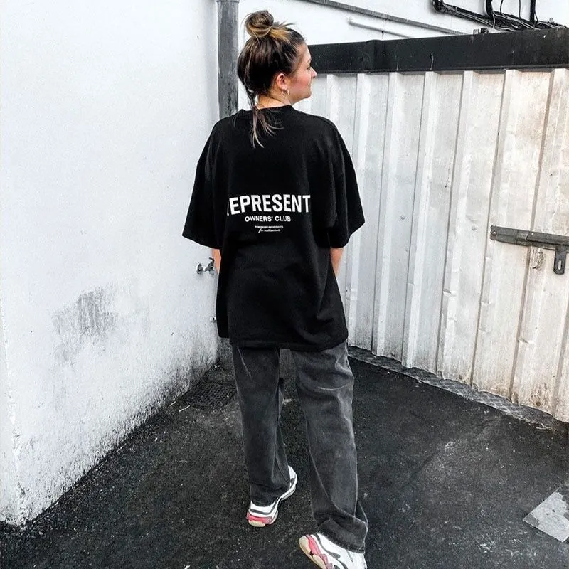 Represent Owners Club Logo Tee Black