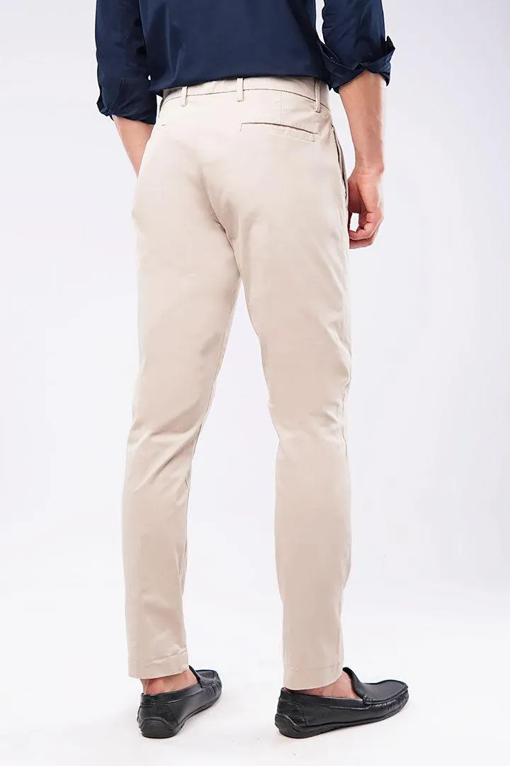 Slim Fit Chinos - Beige