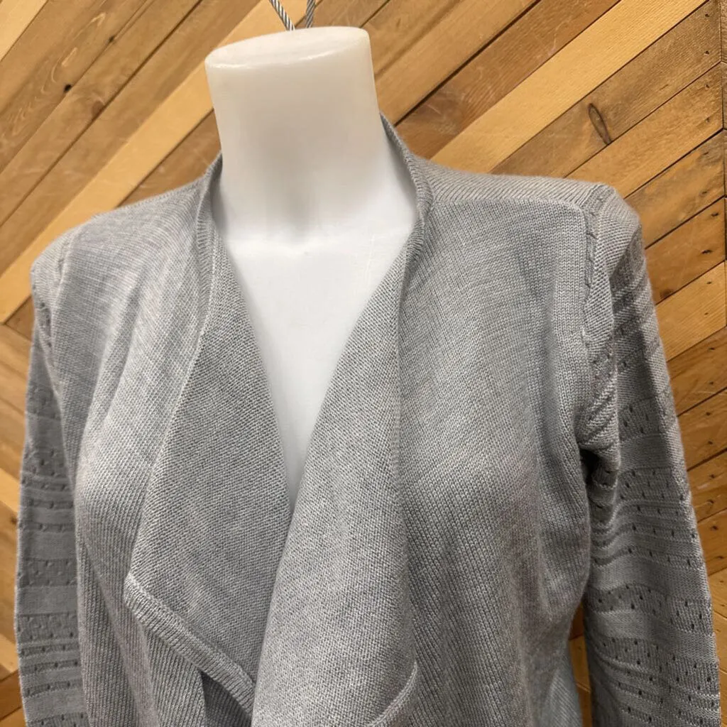 Smartwool - Women's Soft Knit Open Cardigan - MSRP comp $180: Grey-women-SM