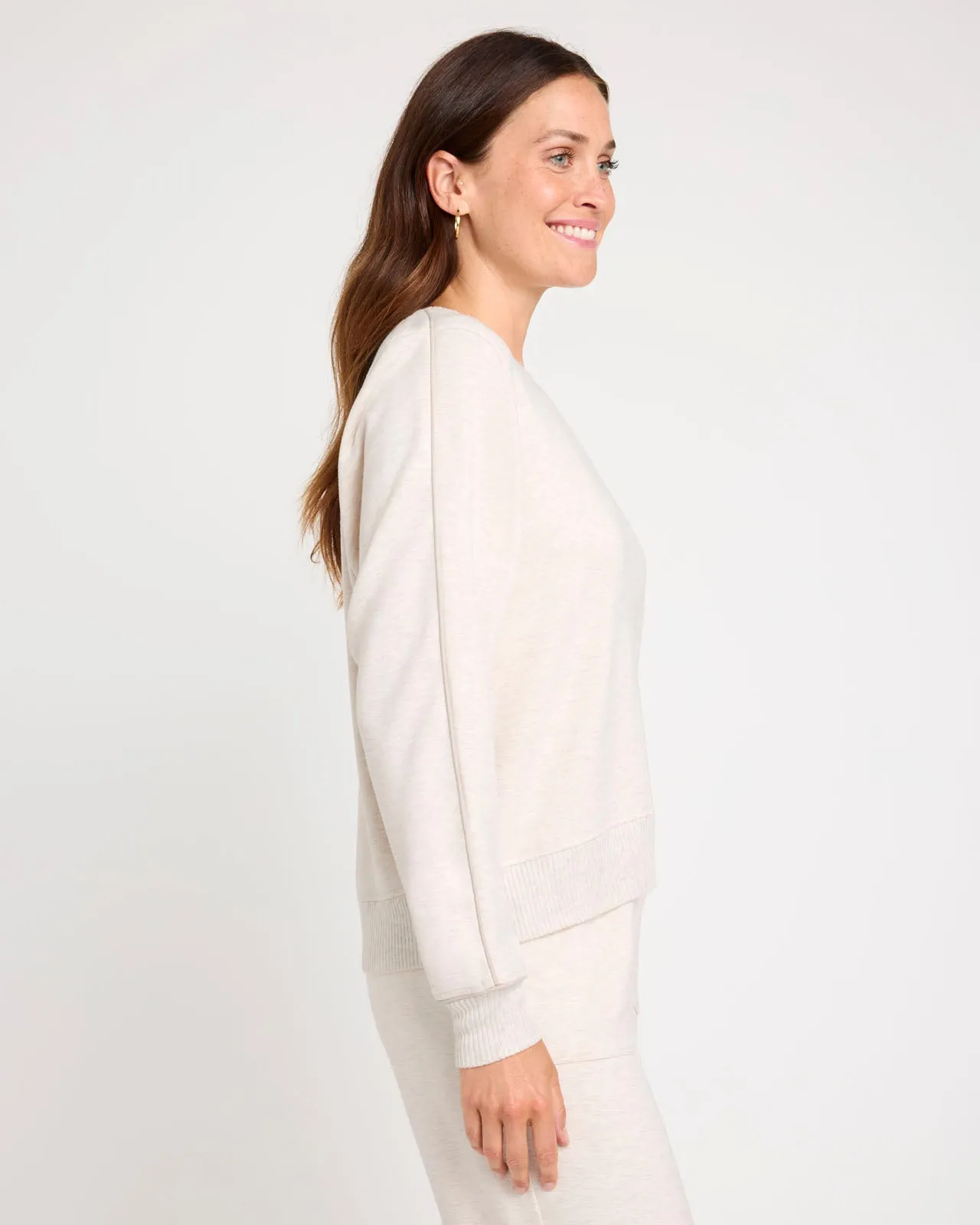 Soft Fleece Plush Crewneck Pullover