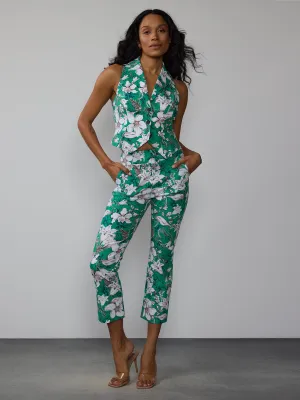 Tall Printed Bengaline Pull-On Whitney Slim Pant