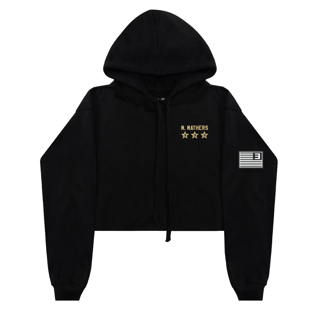 TOP GUNNER PATCH CROPPED HOODIE