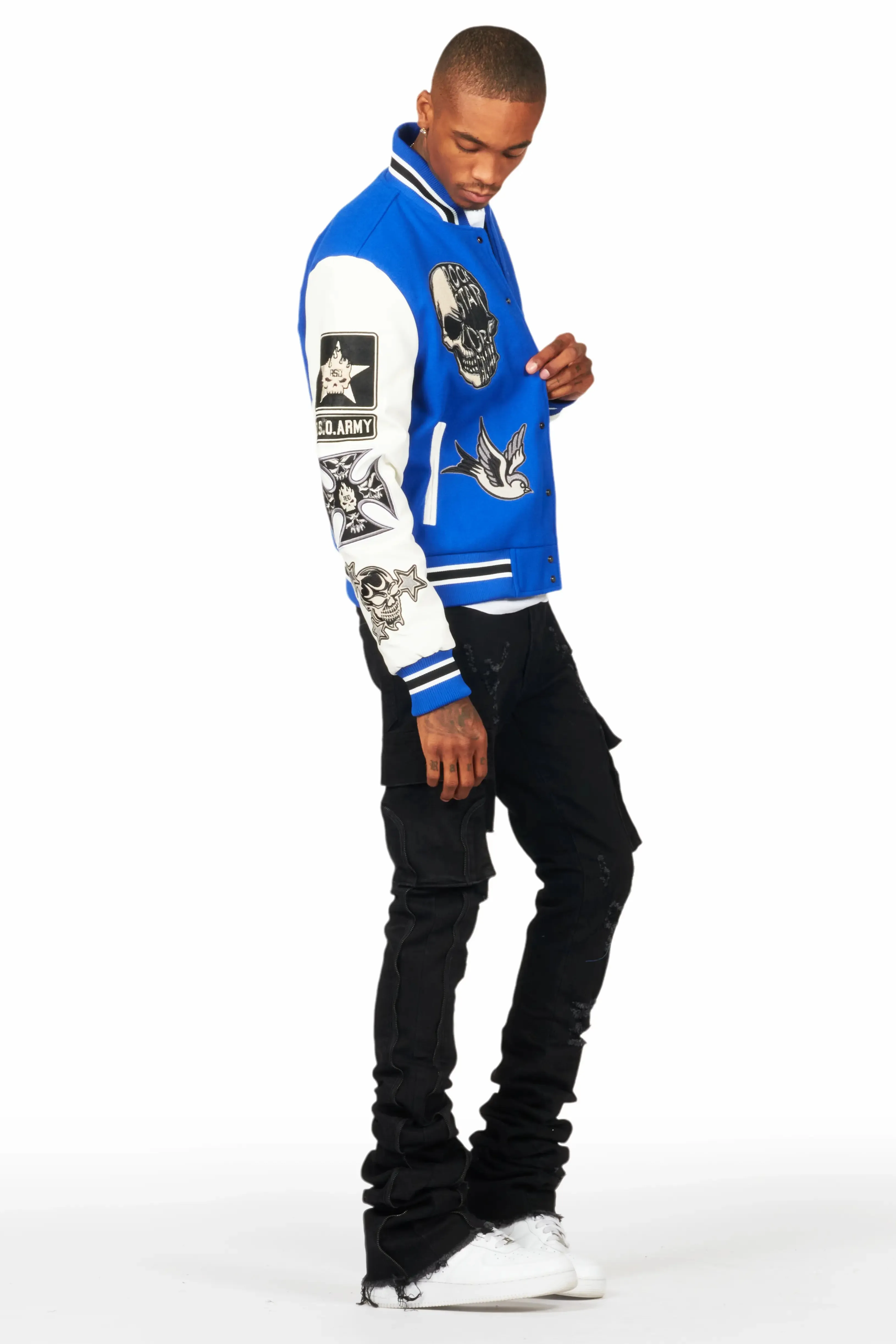 Vidar Royal Blue Varsity Jacket