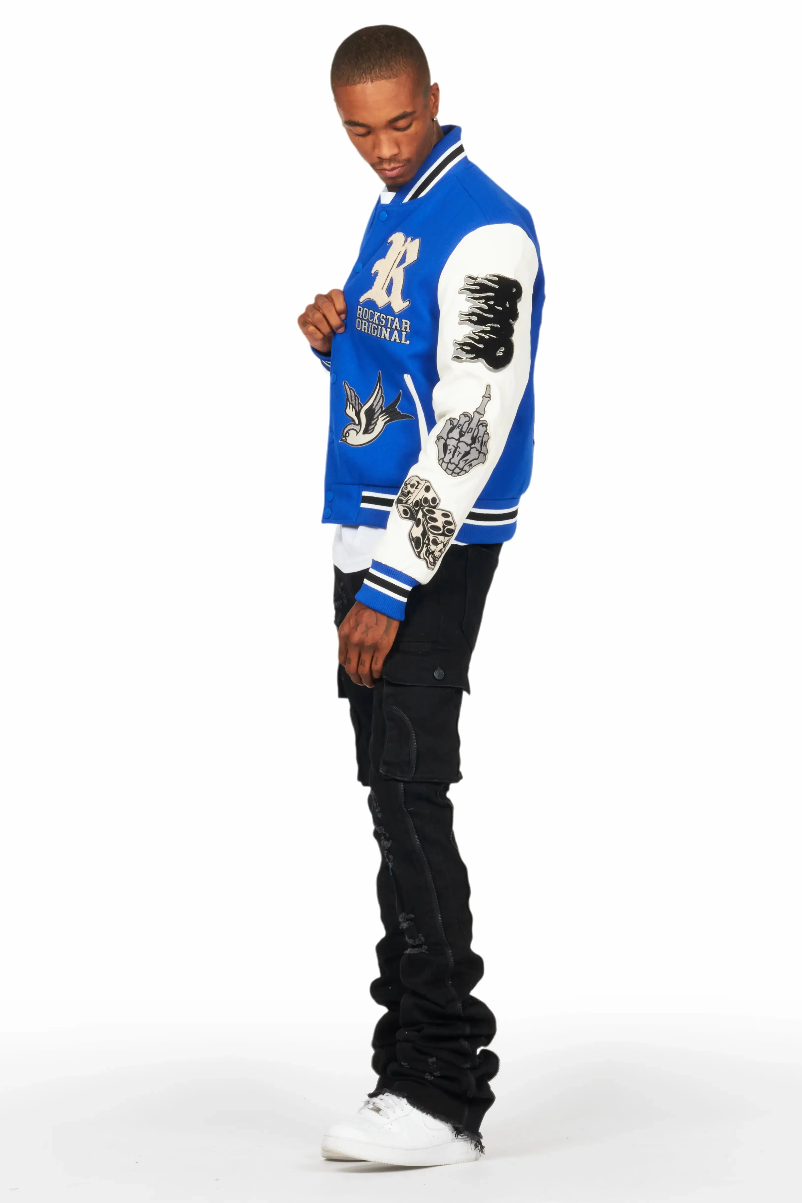 Vidar Royal Blue Varsity Jacket