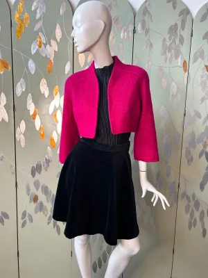 Vintage 1980s Thierry Mugler Magenta Bolero, Small