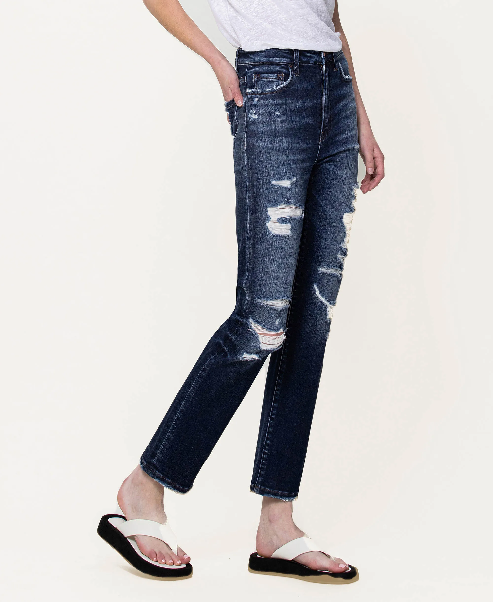 Yoko - Super High Rise Straight Jeans